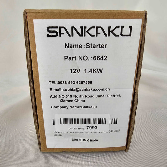 12V 1.4 KW Starter Sankaku 6642 - DQ Distribution