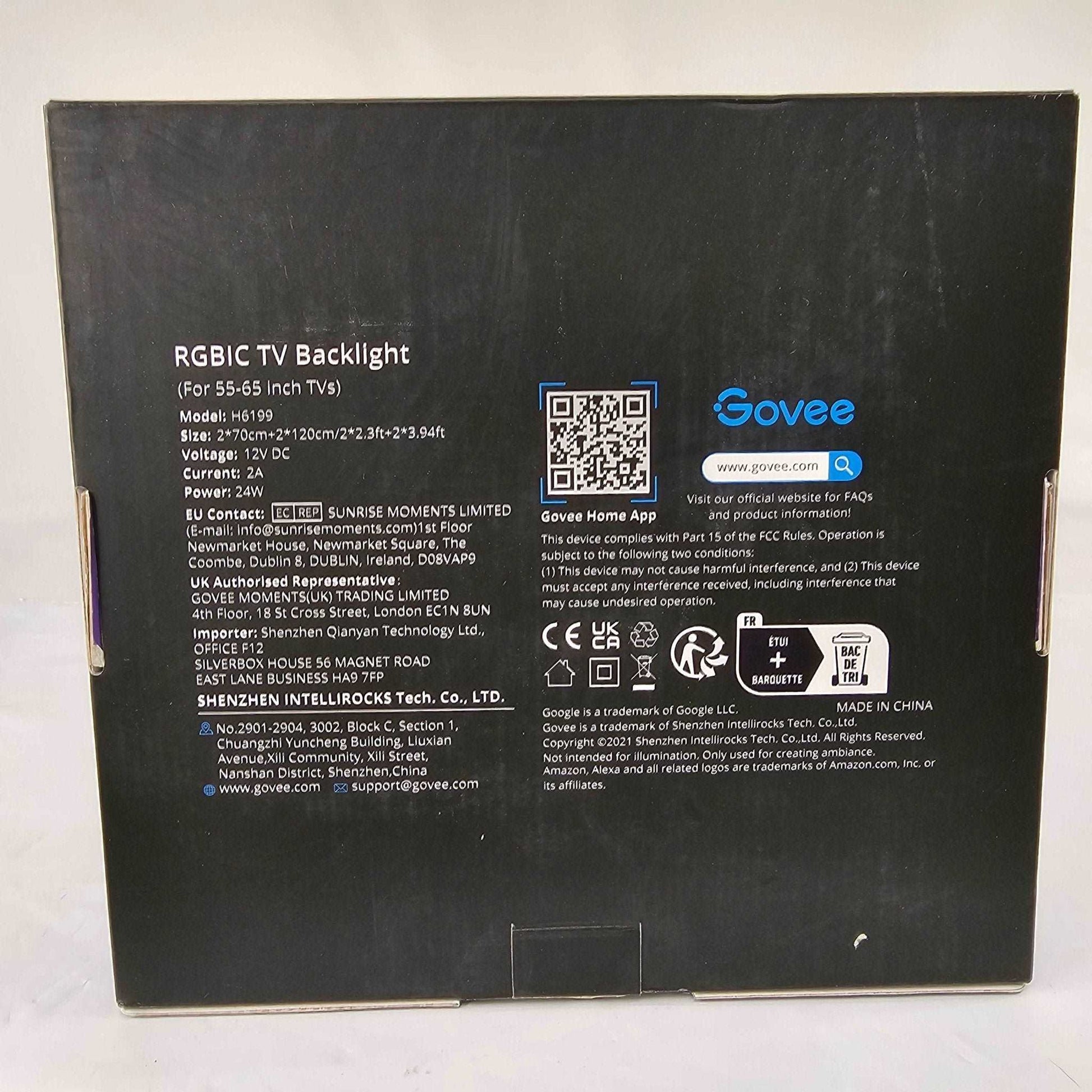 12V Govee RGBIC LED TV Backlight H6199 - DQ Distribution