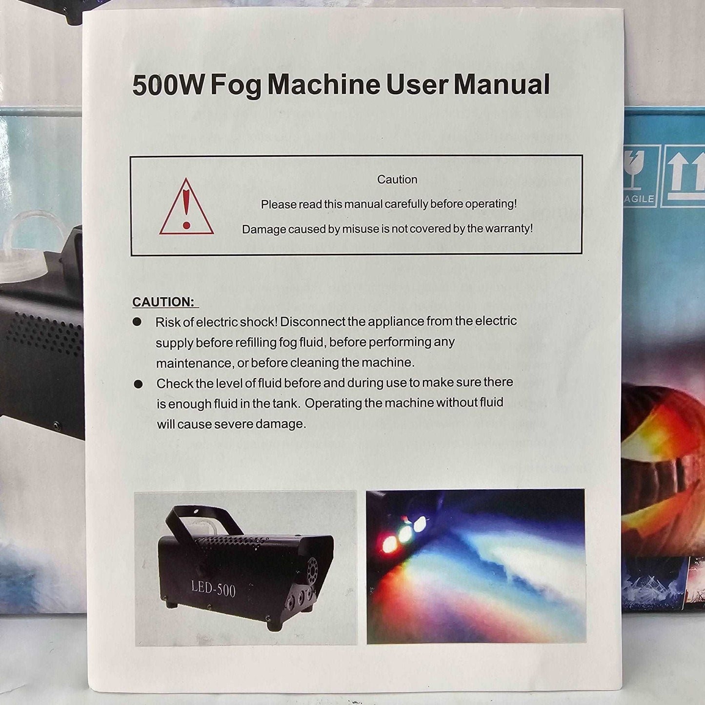 2-in-1 Fog Machine With 9 LED Lights - DQ Distribution