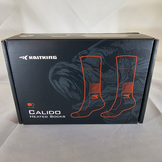 Calido Heated Socks Large Orange/Black Kastking - DQ Distribution