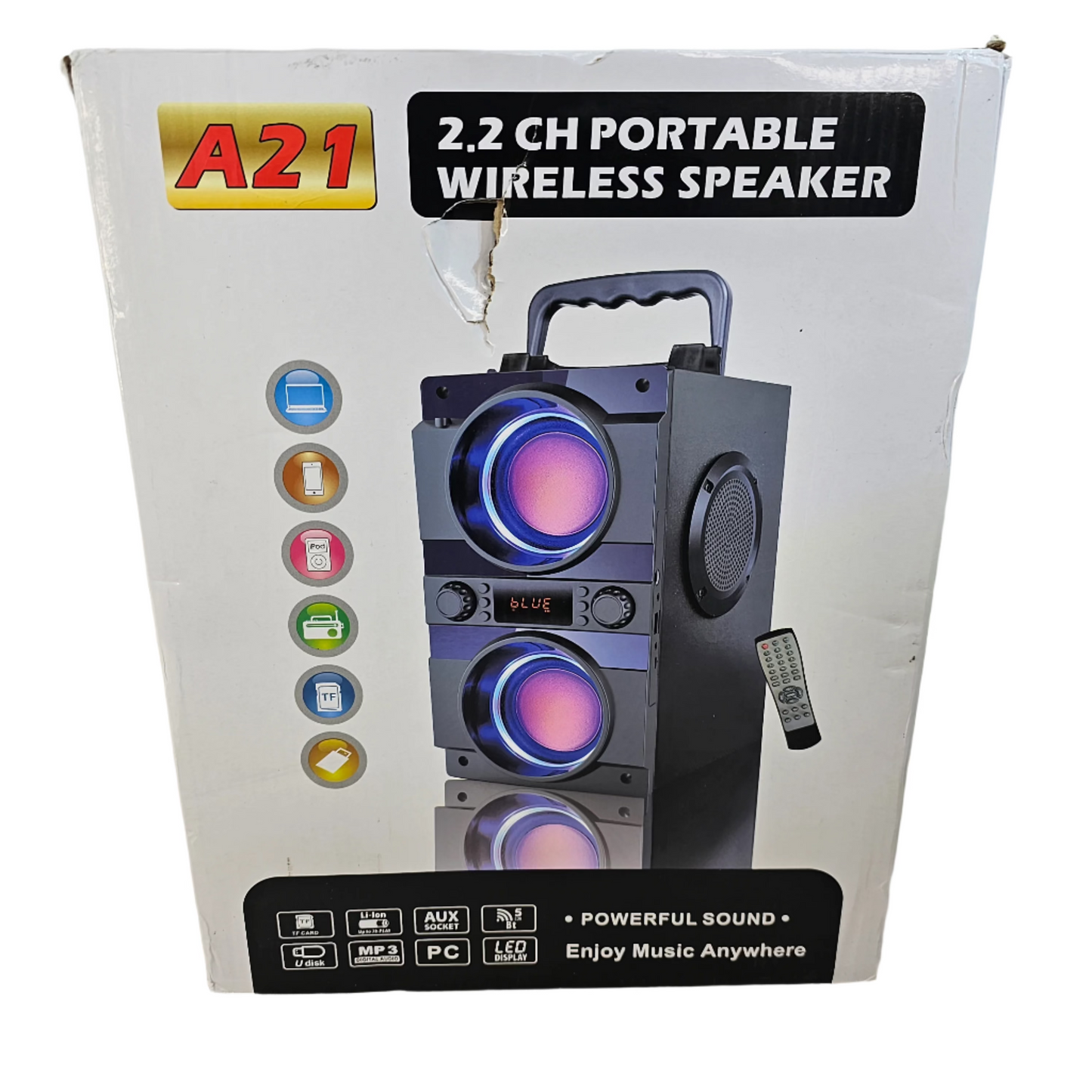 Portable Wireless Speaker 2.2 CH A21 - DQ Distribution