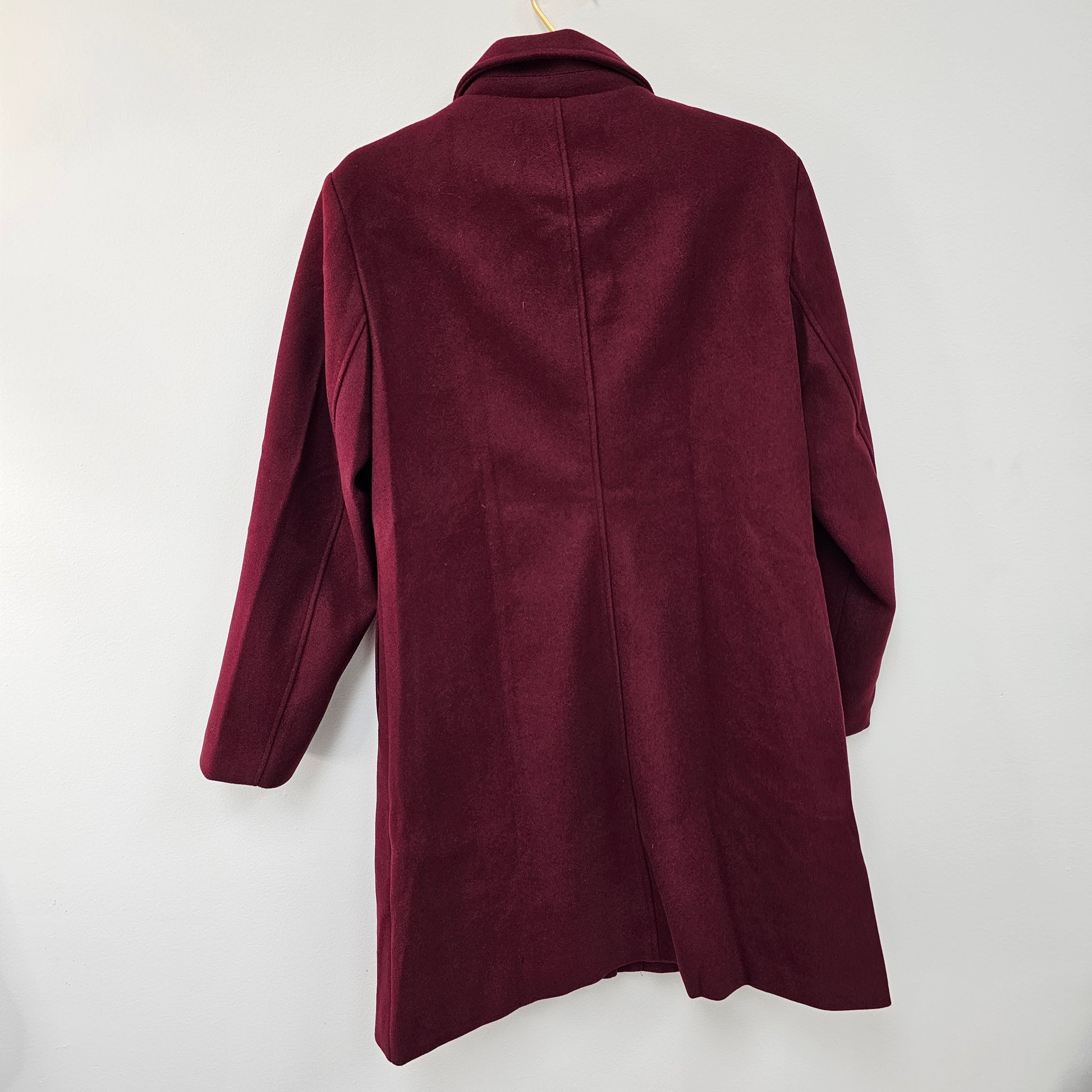 #Wool Solid Coat Maroon XL - Fashion Collection - DQ Distribution