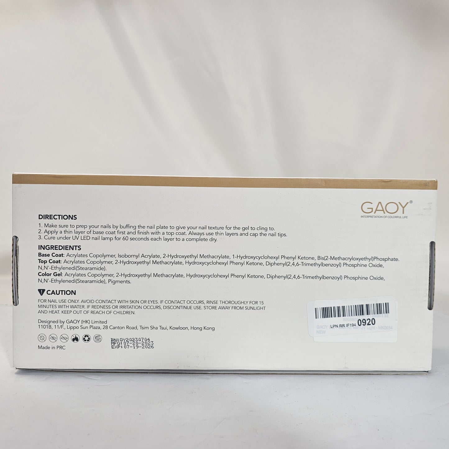 Gel Nail Polish Kit with Nail Lamp - Gaoy - DQ Distribution