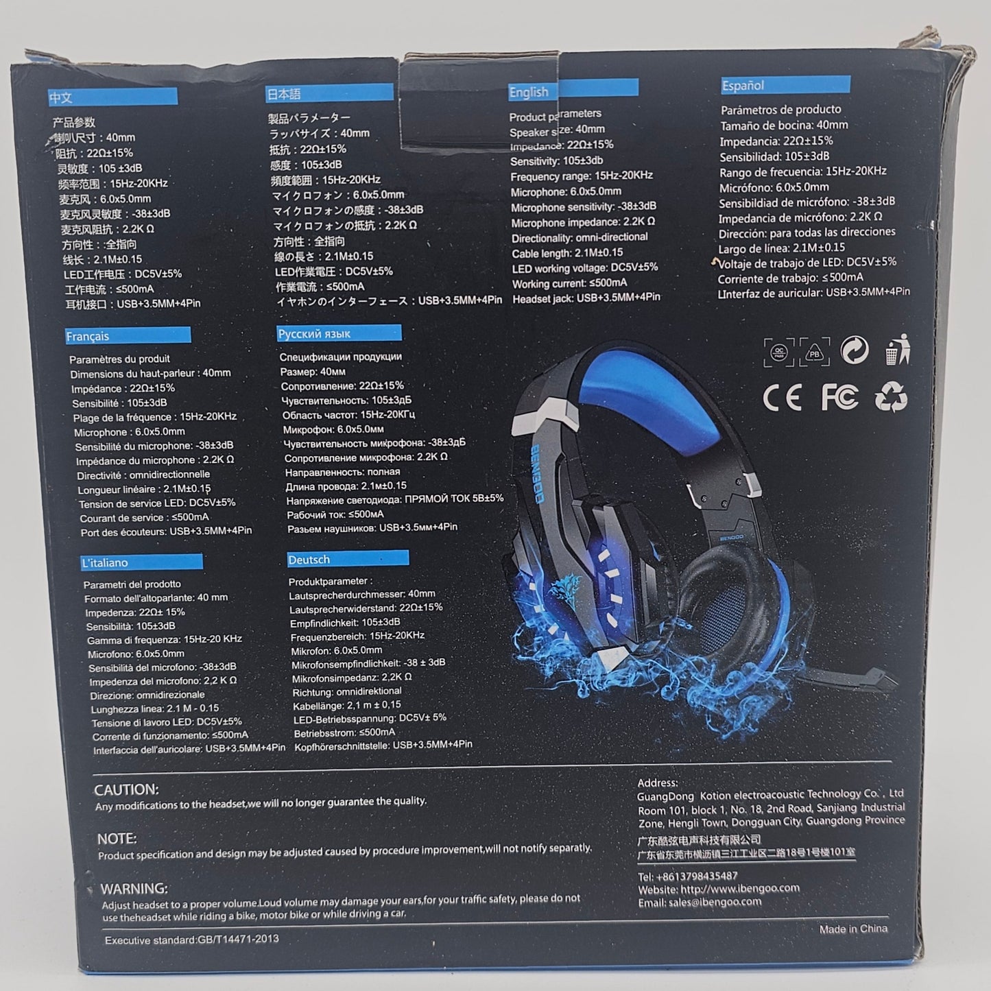 Pro Gaming Headset Bengoo G9000 - DQ Distribution