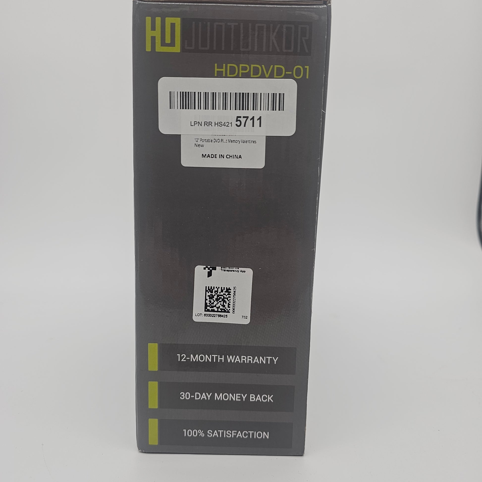 10.1" Portable DVD Player HdJuntunkor HPDVD-01 - DQ Distribution