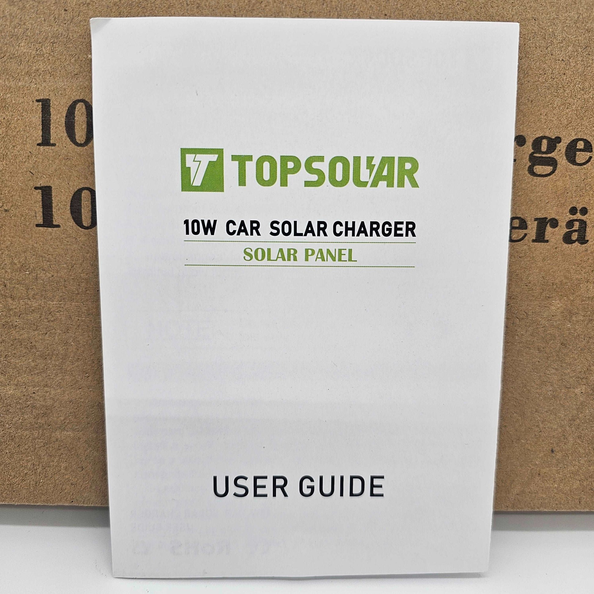 10W Car Solar Charger, Black Topsolar - DQ Distribution