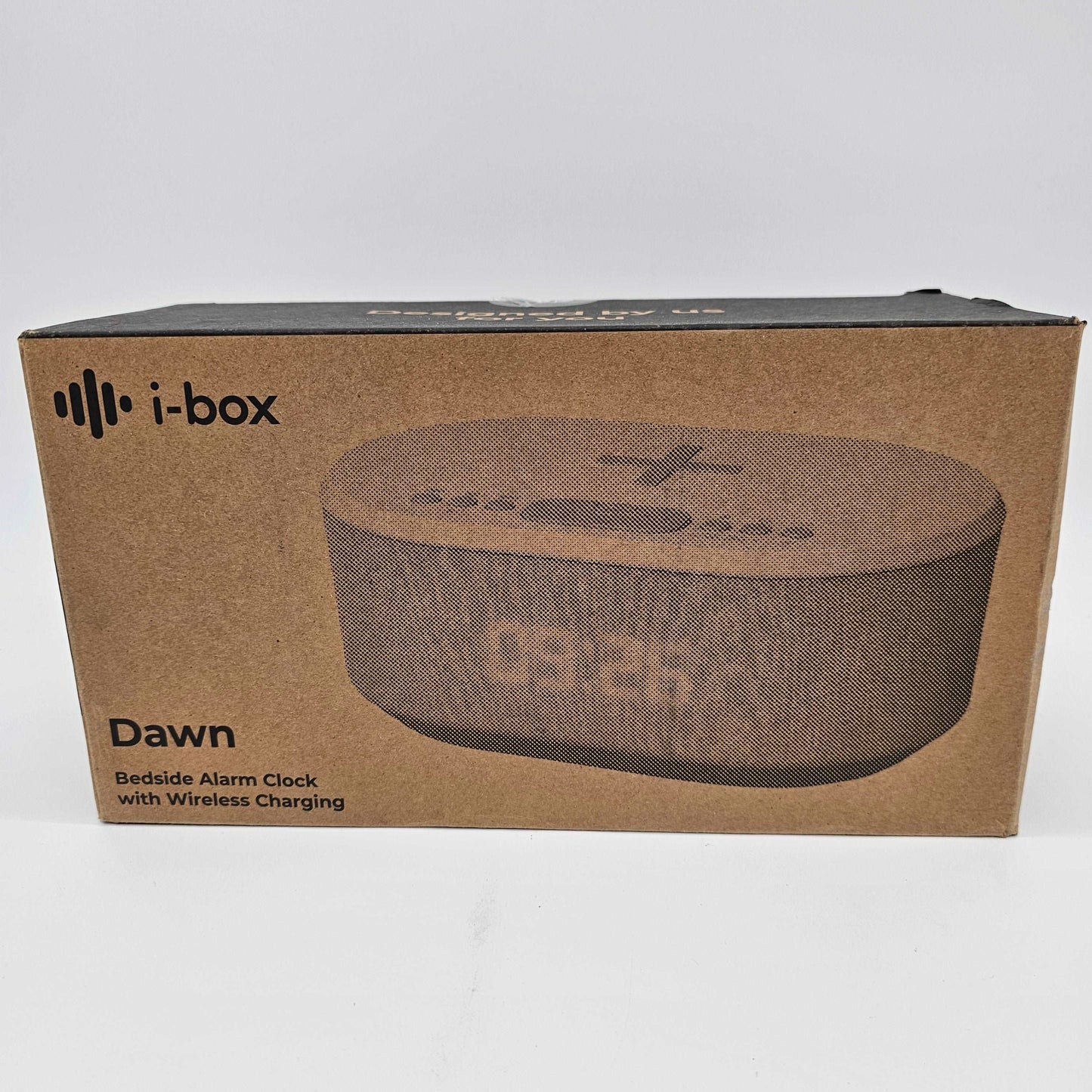 Dawn Bedside Alarm Clock White I-Box - DQ Distribution