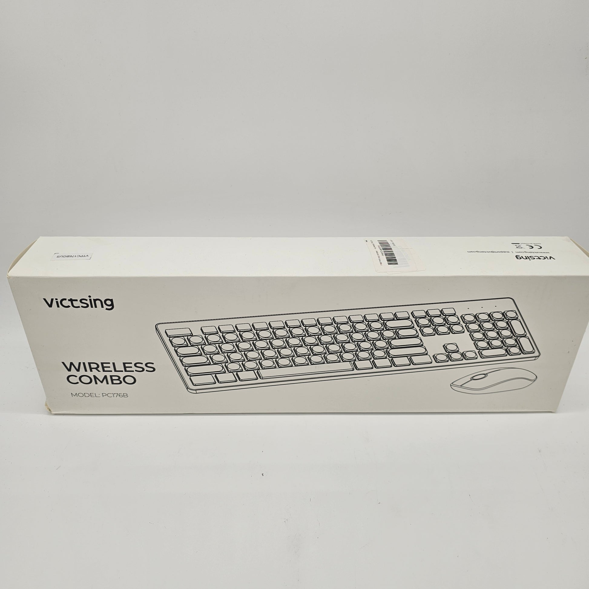 #Wireless Keyboard And Mouse Combo Mint Green Victsing  PC176B - DQ Distribution