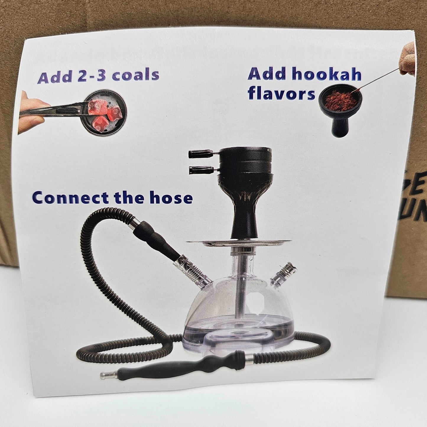 Hookah Set, Bubble Black Get Funky - DQ Distribution