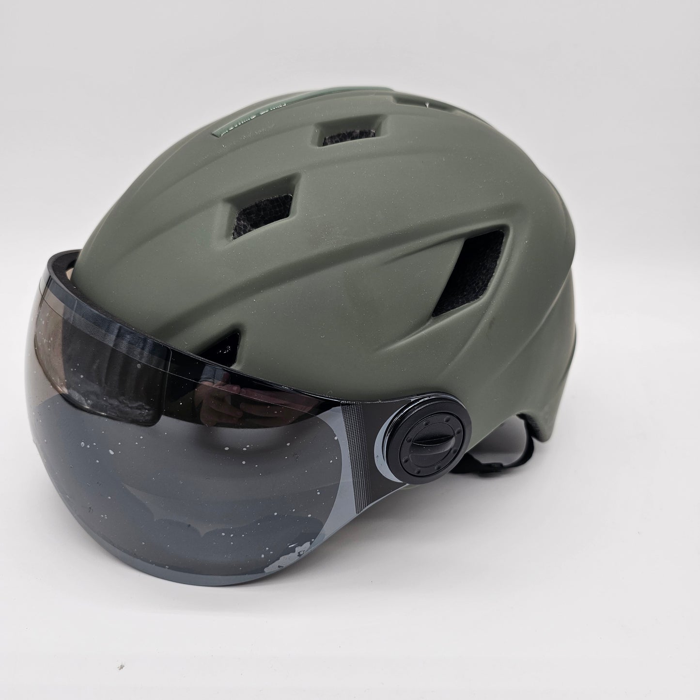 #Ski Helmet with Ski Googles Medium Army Green Odoland - DQ Distribution