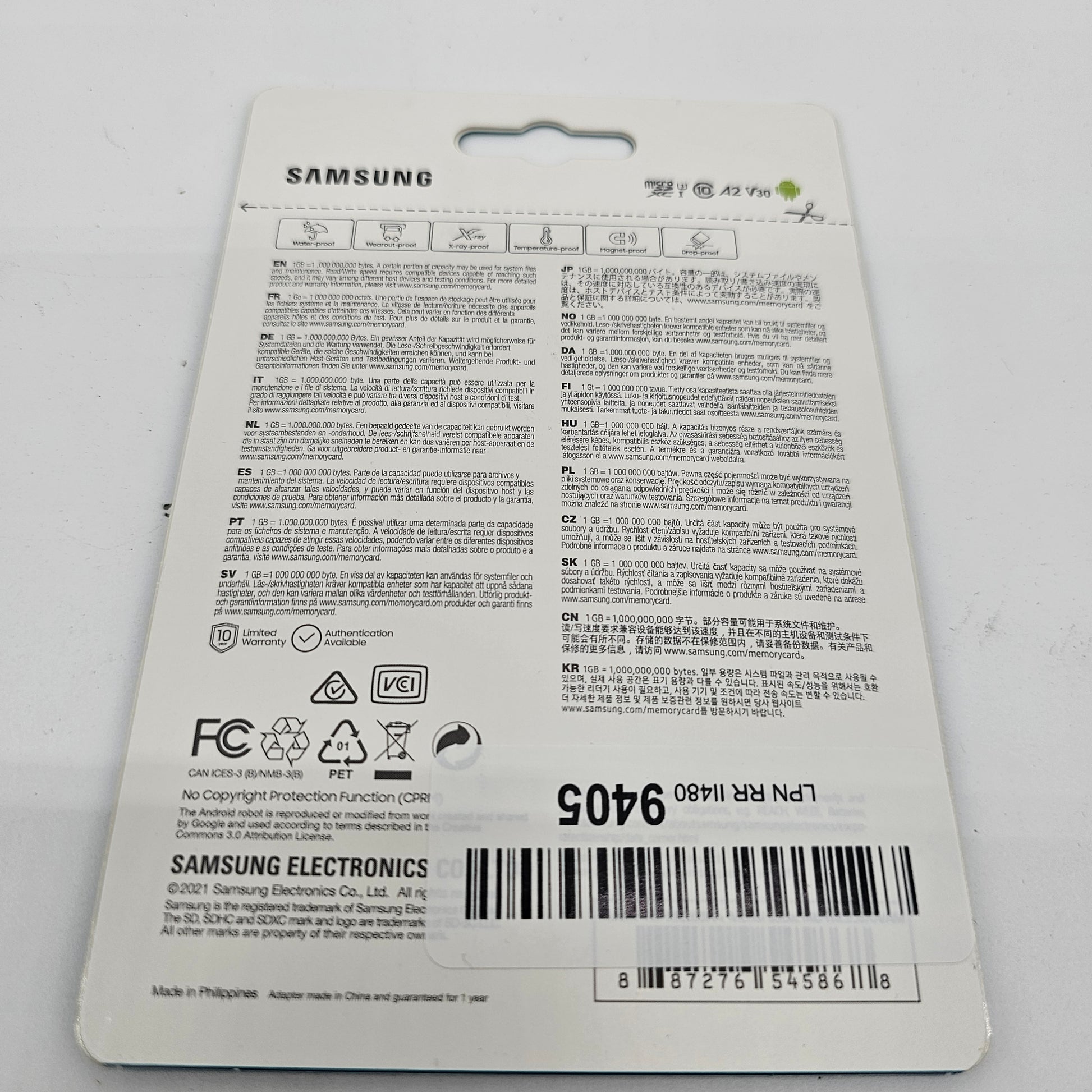 Evo Select + Adapter microSDXC 256GB Samsung - DQ Distribution