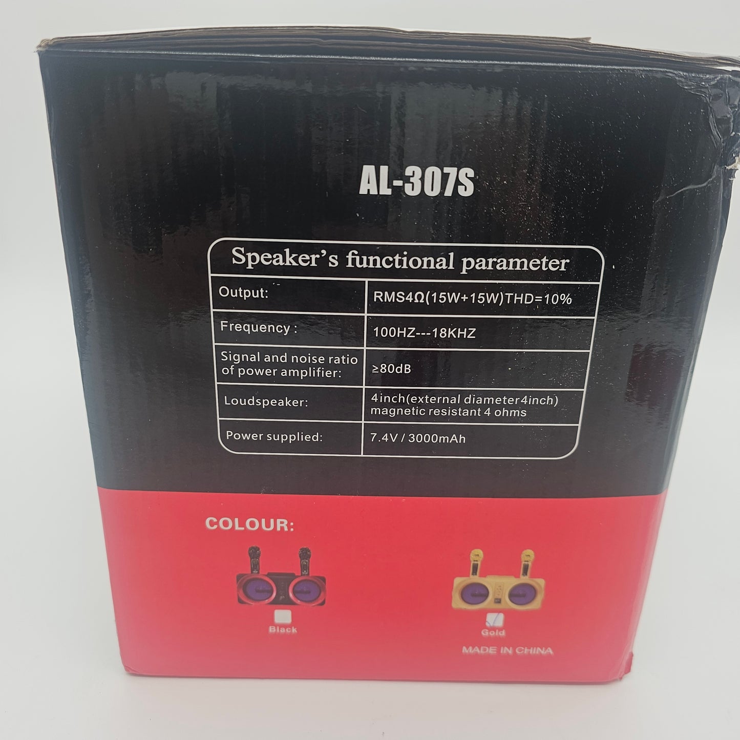 Karaoke Speaker Gold Alpowl AL-307S - DQ Distribution