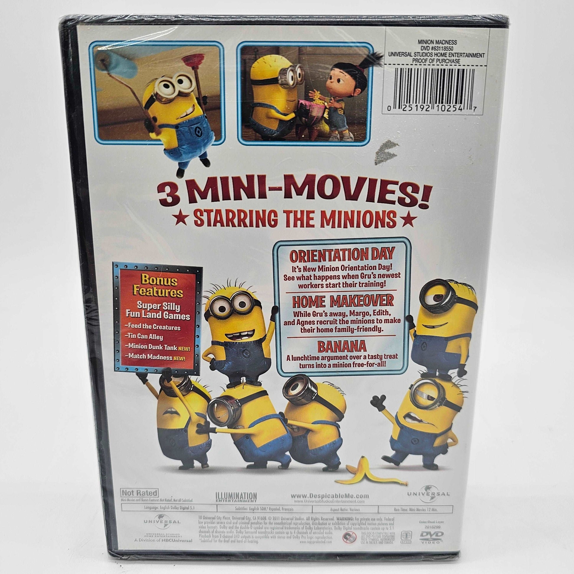 Despicable Me: Minion Madness - 3 Mini-Movies Animated DVD - DQ Distribution