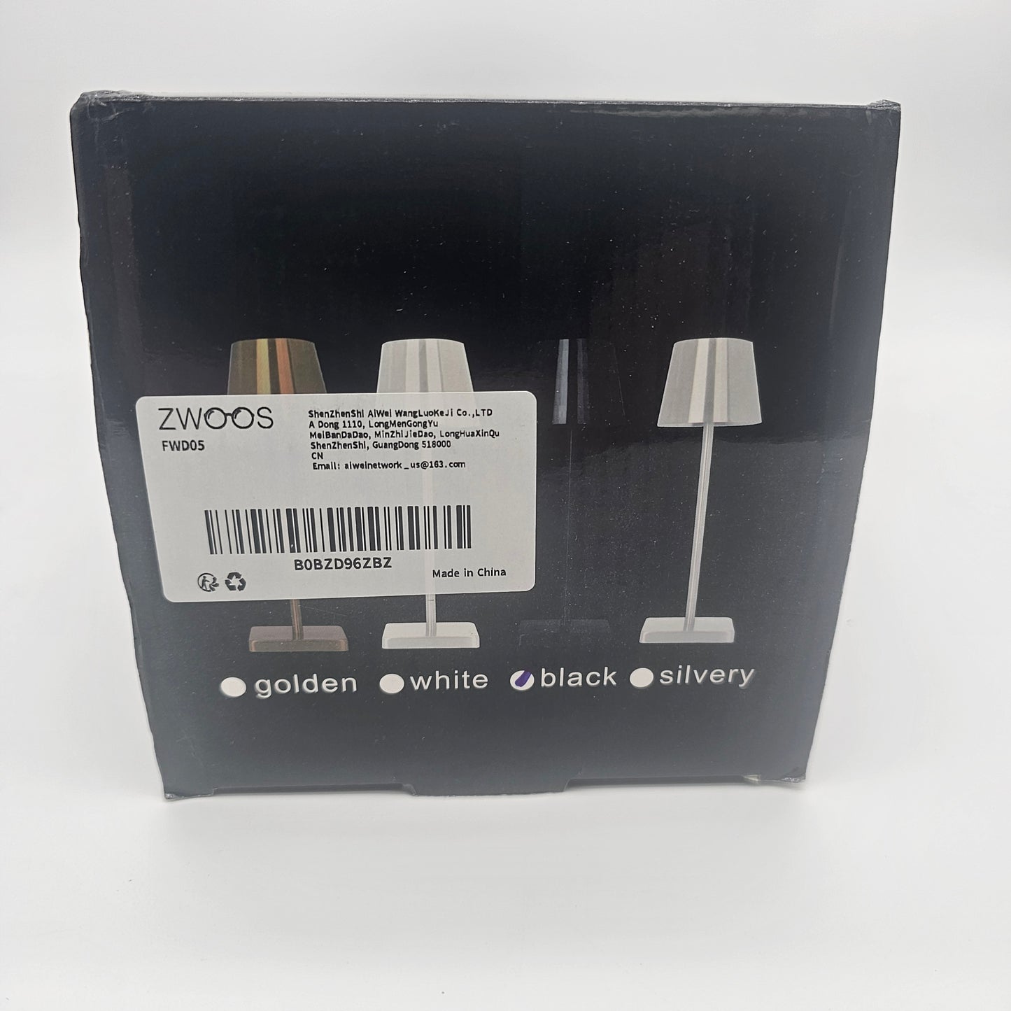 LED Desk Lamp Black Zwoos FWD05