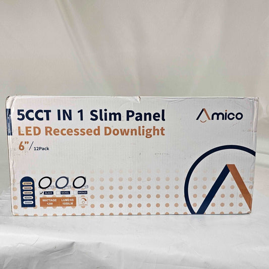 6" 5CCT in 1 Slim Panel Led Recessed Downlight Amico - DQ Distribution