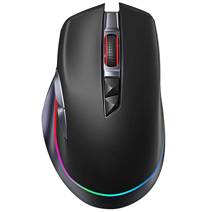 Pictek PC255A Wireless/Wired RGB Gaming Mouse - 10,000 DPI, Rechargeable, 8 Programmable Buttons, Ergonomic Design