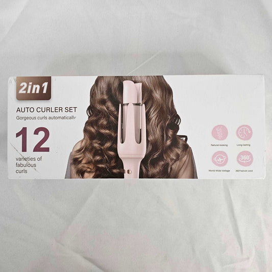 Auto Curler Set 2 in 1 12 Varieties of fabulous Curls Curlicue DSM-9001 - DQ Distribution