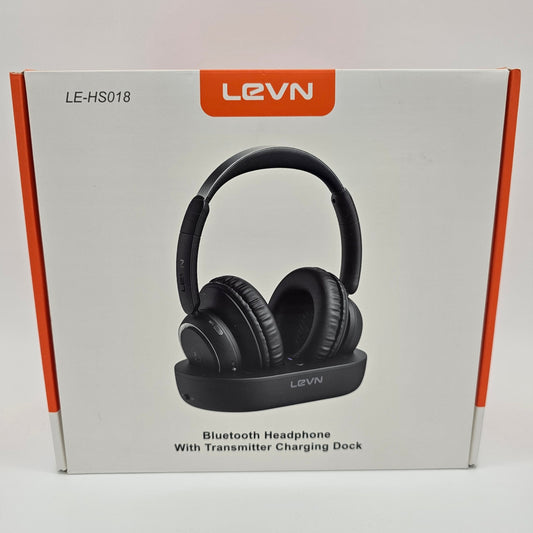 Bluetooth Headphone w/ Transmitter Charging Dock Levn LE-HS018 - DQ Distribution