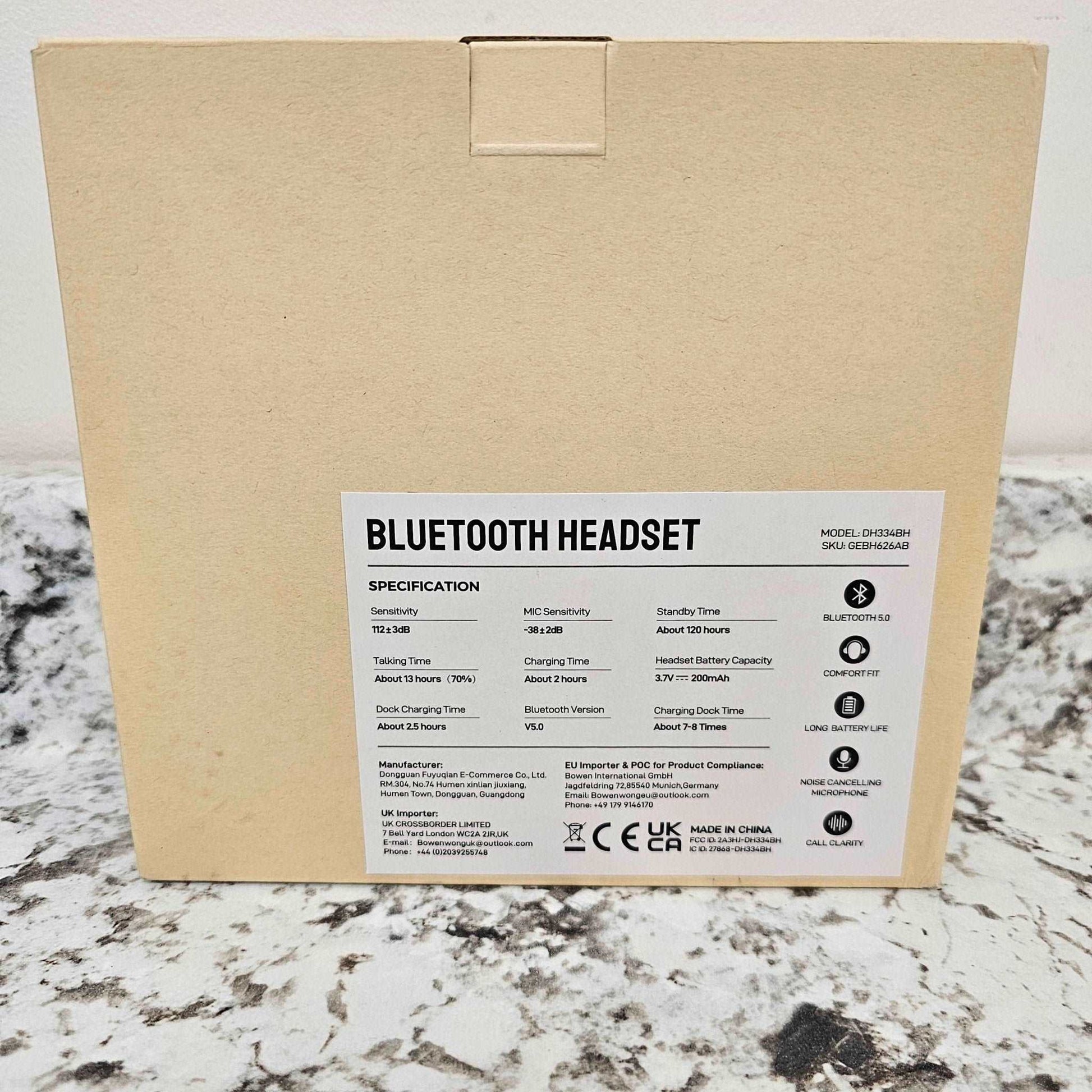 Bluetooth Headset DH334BH - DQ Distribution