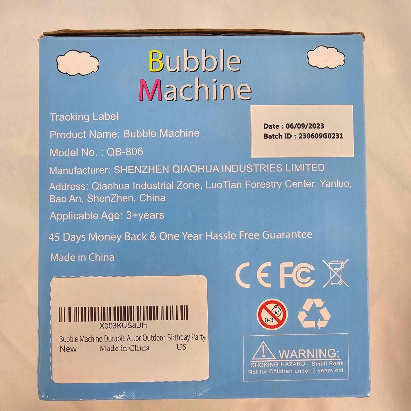 Bubble Machine Zerhunt QB-806 - DQ Distribution