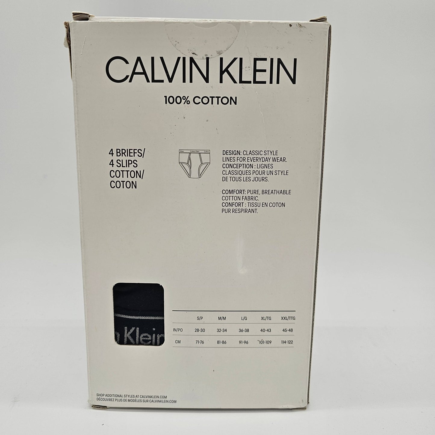 Calvin Klein Men's 100% Cotton Classics Brief Black, 4 Pack - DQ Distribution
