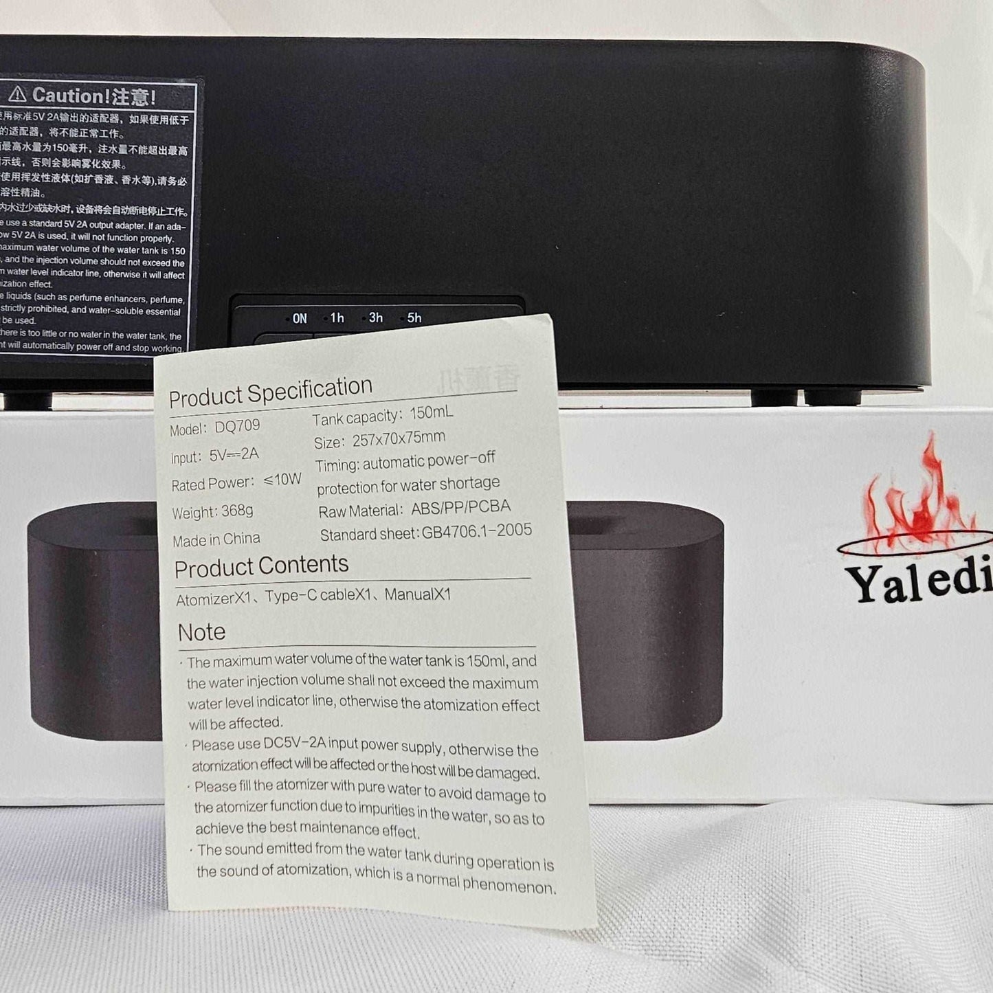 Diffuser Aromatherapy Yaledi DQ709 - DQ Distribution