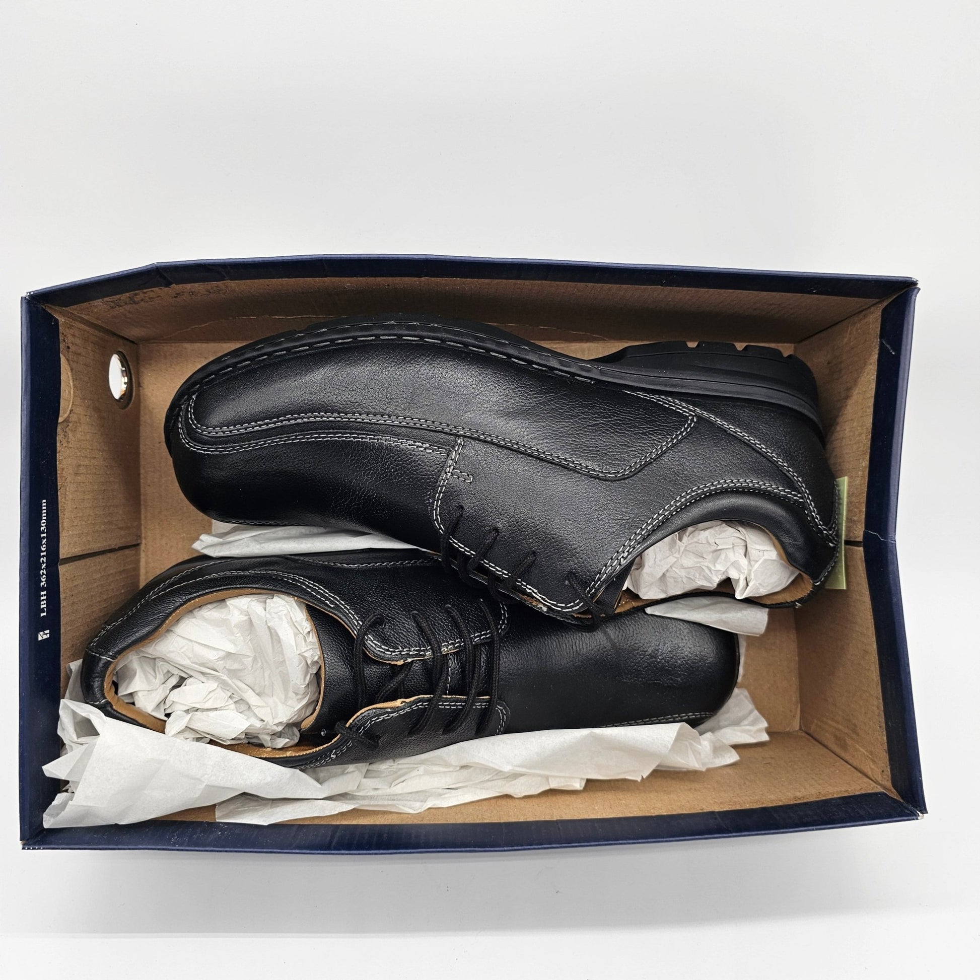 Dockers Men’s Trustee Leather Oxford Dress Shoe, Black, 11.5 M US - DQ Distribution