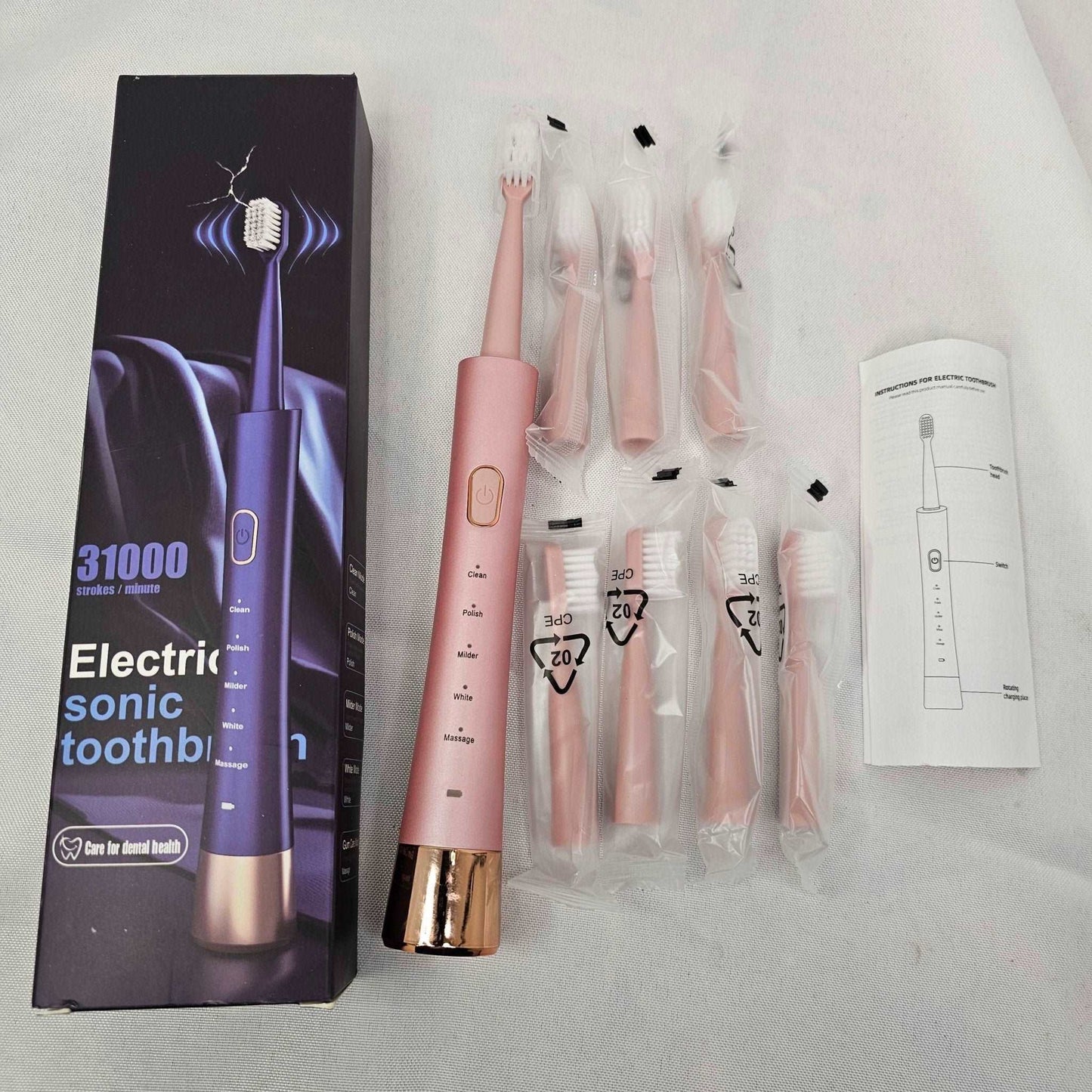 Electronic Sonic Toothbrush Pink - DQ Distribution