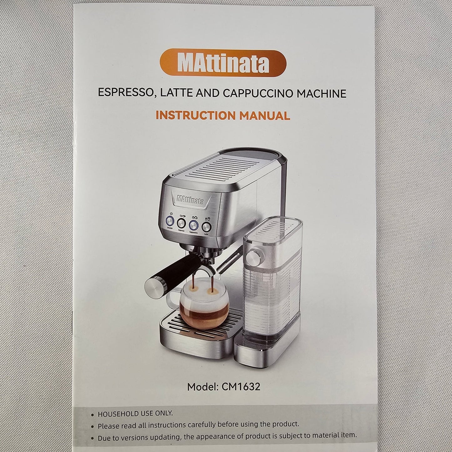 Espresso Latte Cappuccino Machine Mattinata CM1632 - DQ Distribution