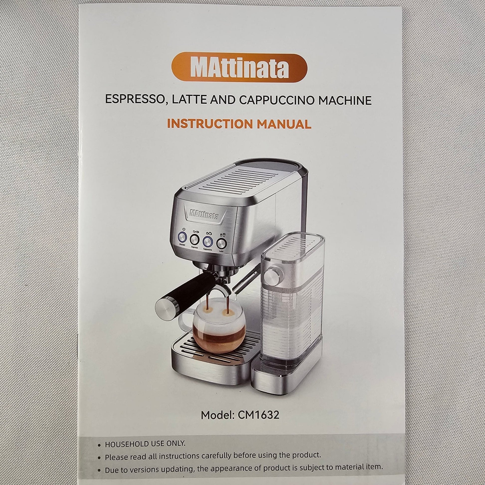 Espresso Latte Cappuccino Machine Mattinata CM1632 - DQ Distribution