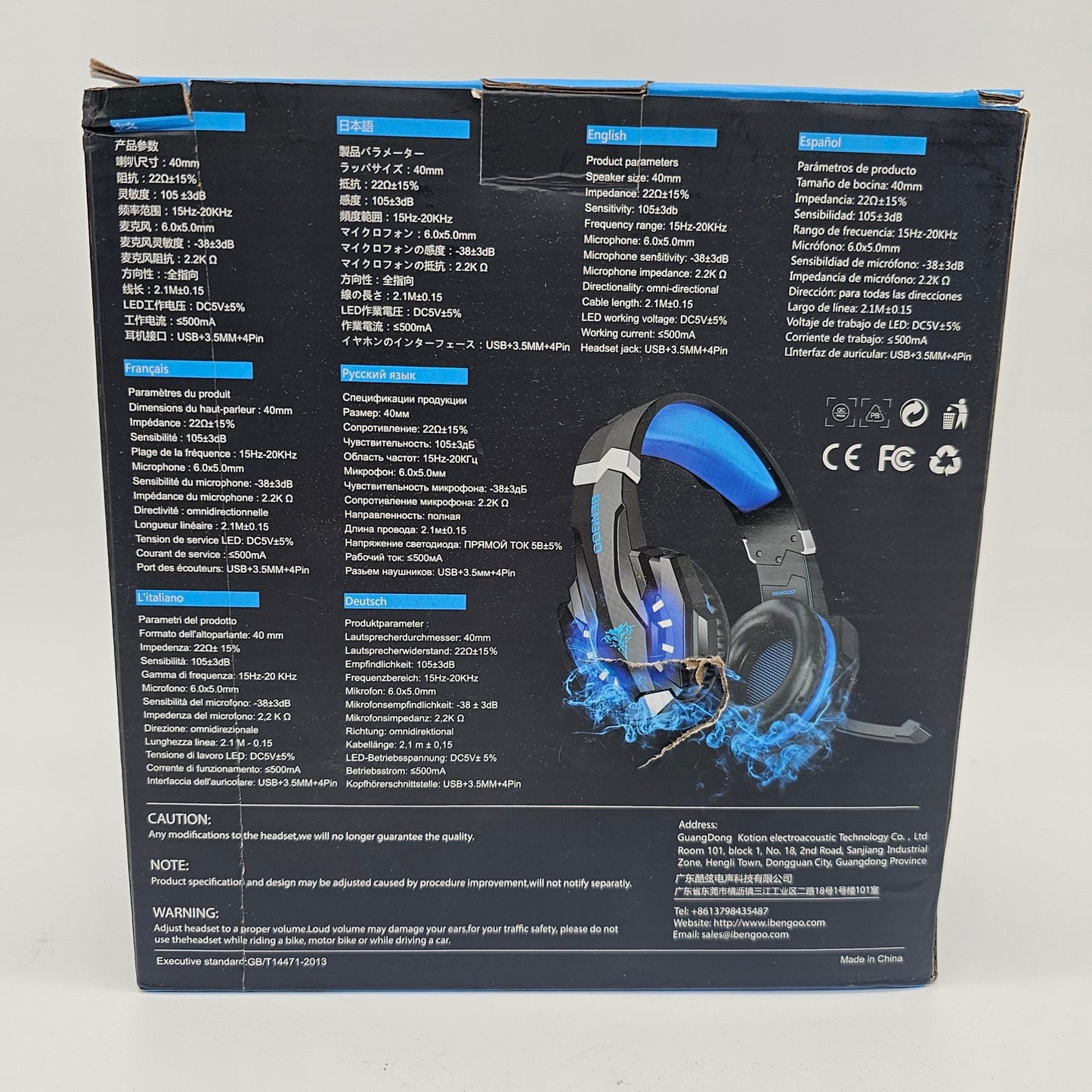 Gaming Headset Bengoo G900 - DQ Distribution