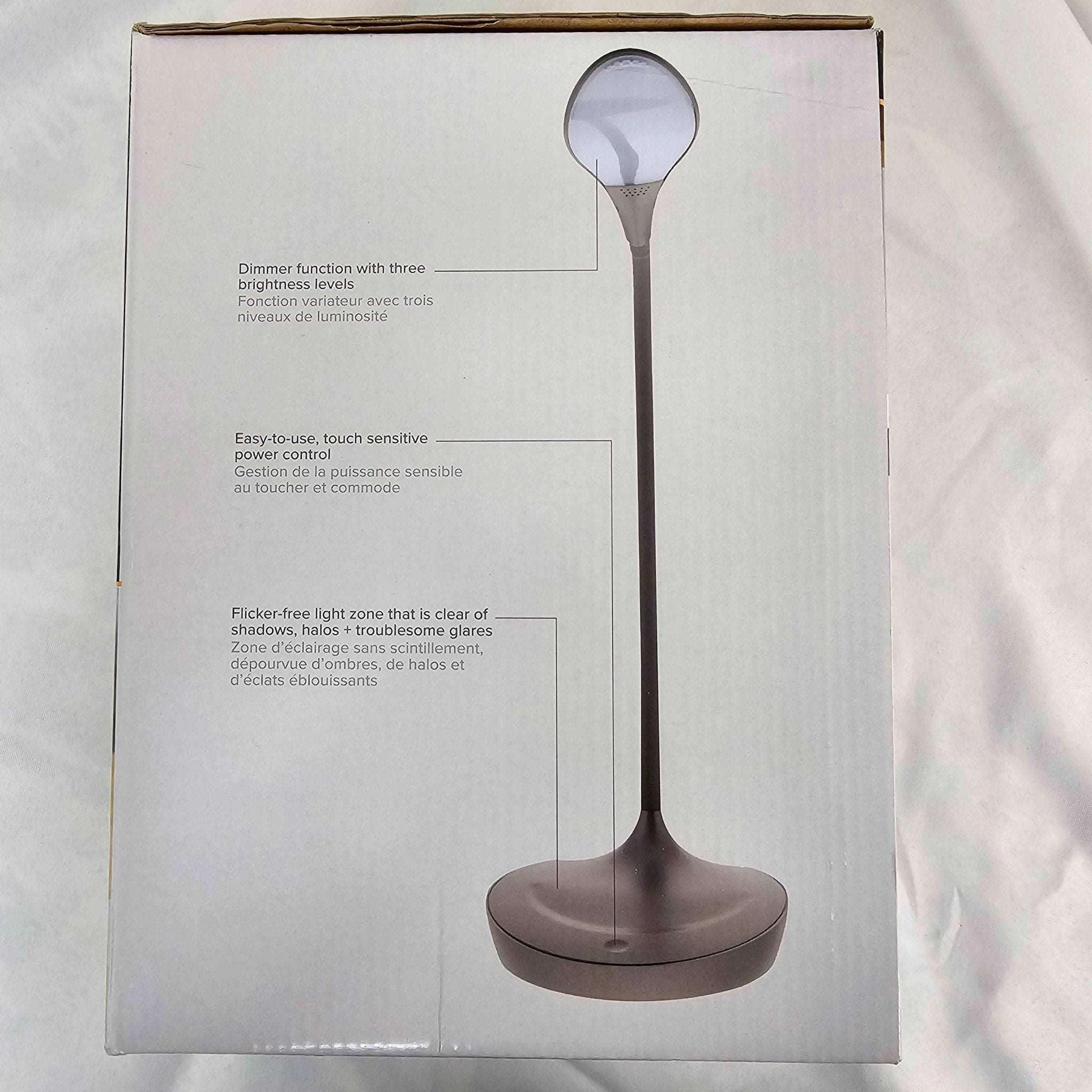 Gooseneck LED Desk Lamp konnect BOSTITCH KT-VLED1502-GRAY - DQ Distribution