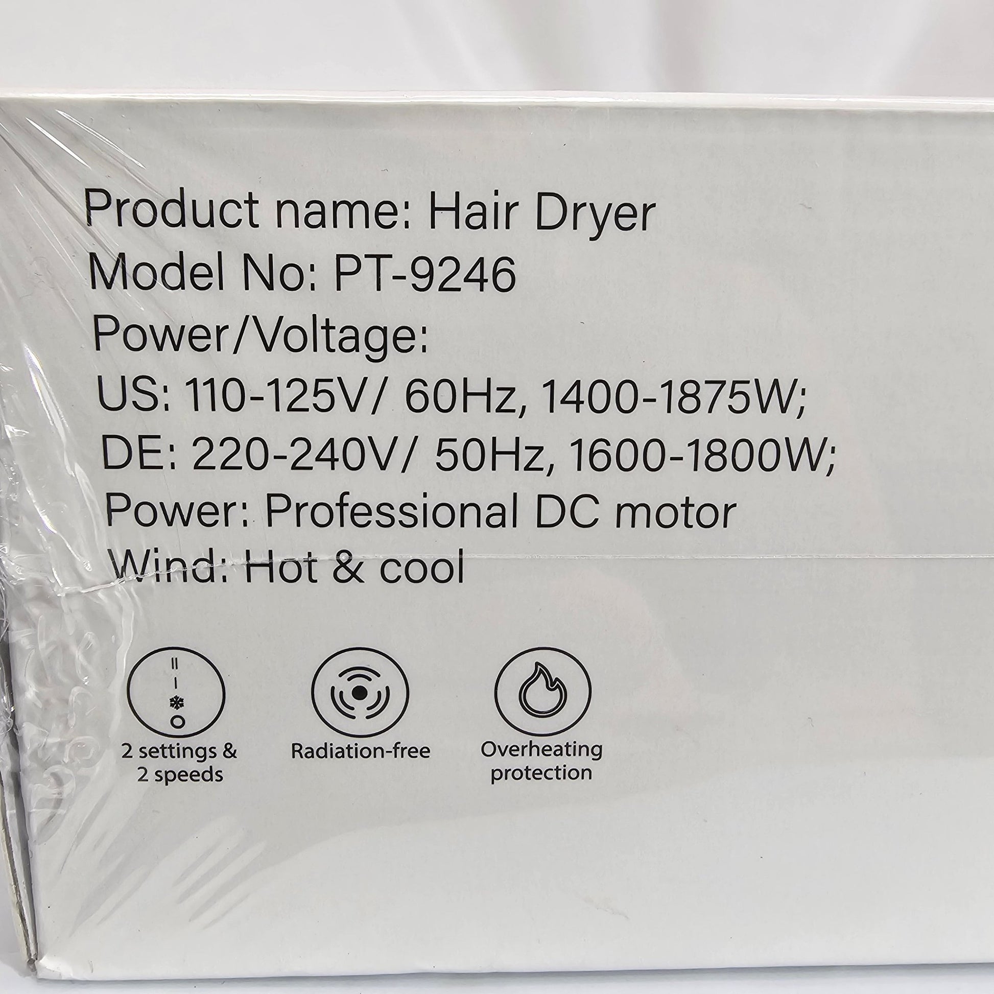 Hair Blow Dryer Anieken PT-9246 - DQ Distribution