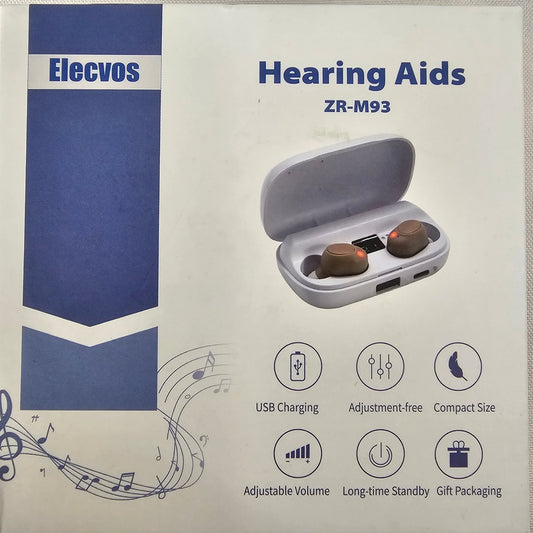 Hearing Aids USB Compact Adjustable Elecvos ZR-M93 - DQ Distribution