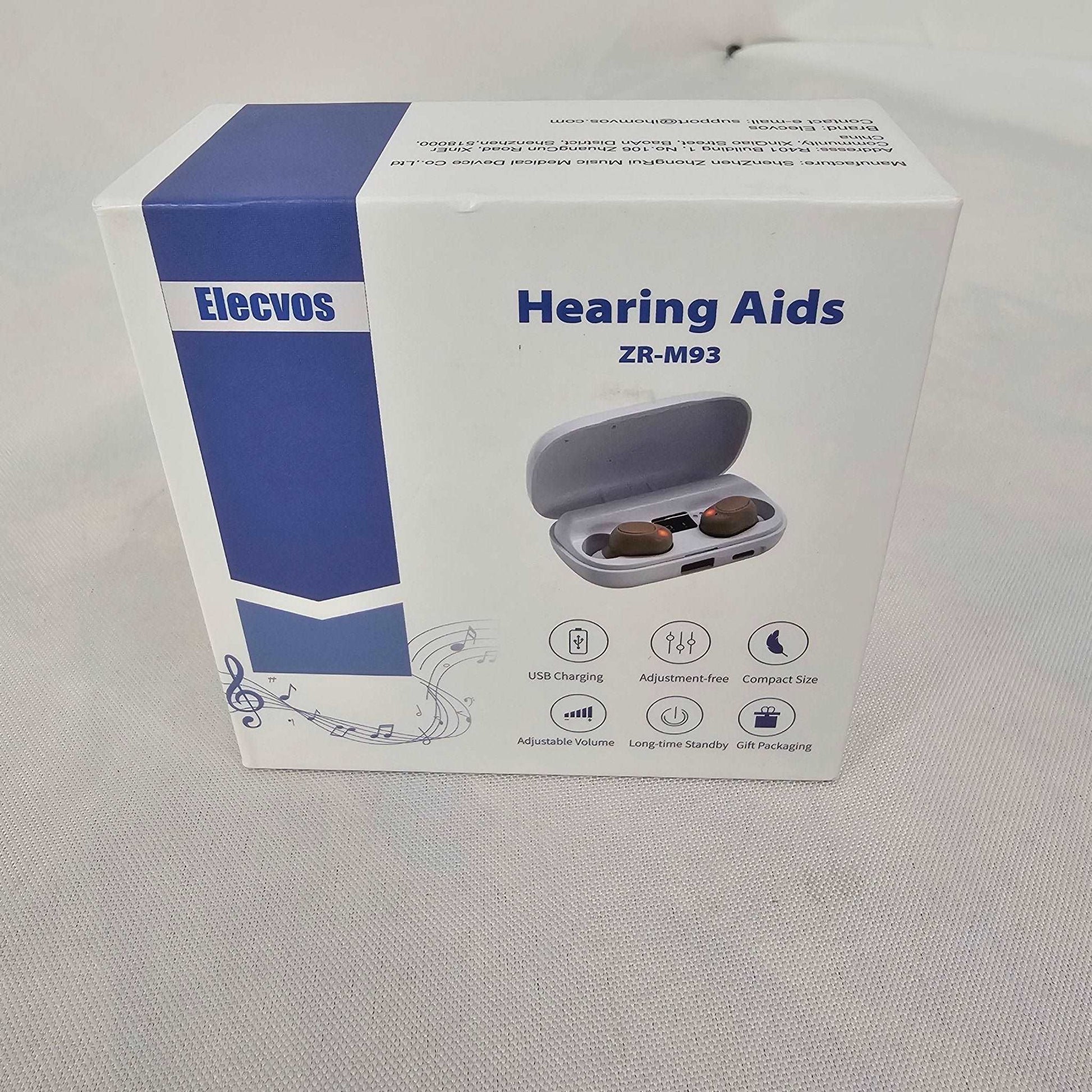 Hearing Aids USB Compact Adjustable Elecvos ZR-M93 - DQ Distribution