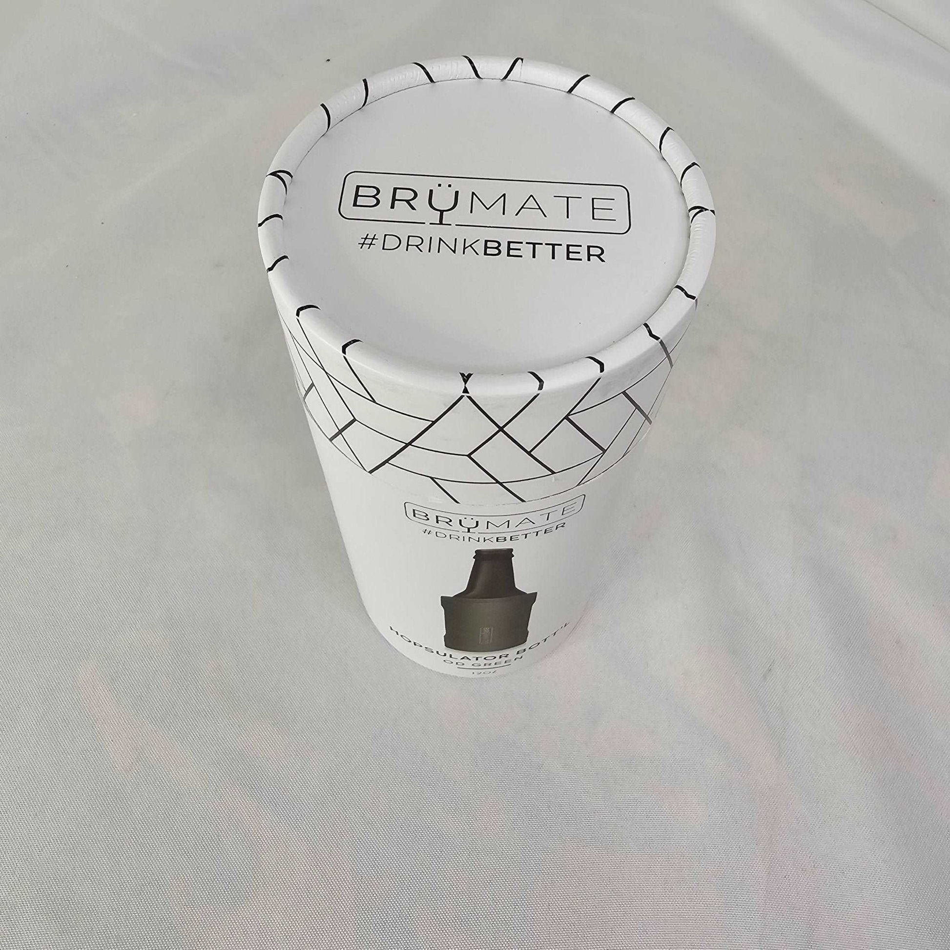 Hopsulator Bott'l Insulated Bottle Cooler Green 12 oz. BruMate HBE12AG - DQ Distribution