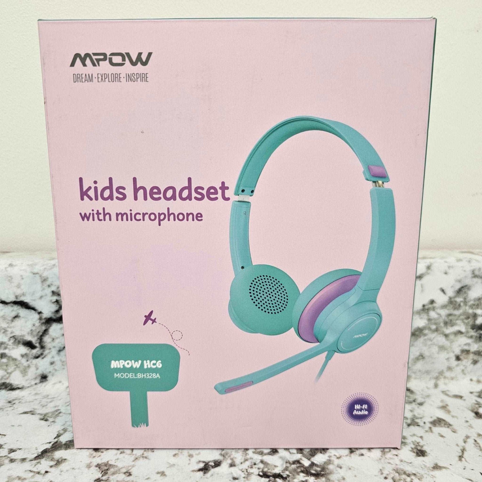 Kids Headset with Mic - Hi-Fi Audio, USB & 3.5mm, Comfortable Earpads - DQ Distribution