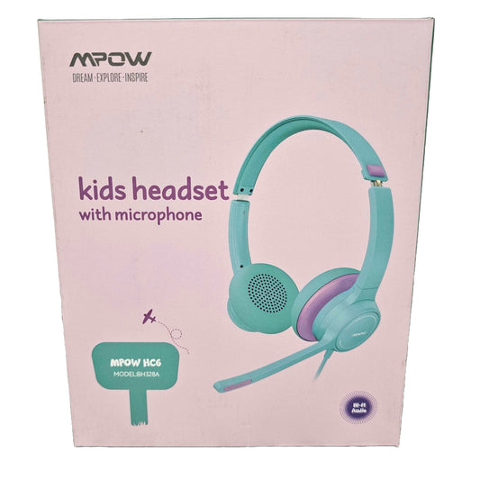 Kids Headset with Mic - Hi-Fi Audio, USB & 3.5mm, Comfortable Earpads - DQ Distribution