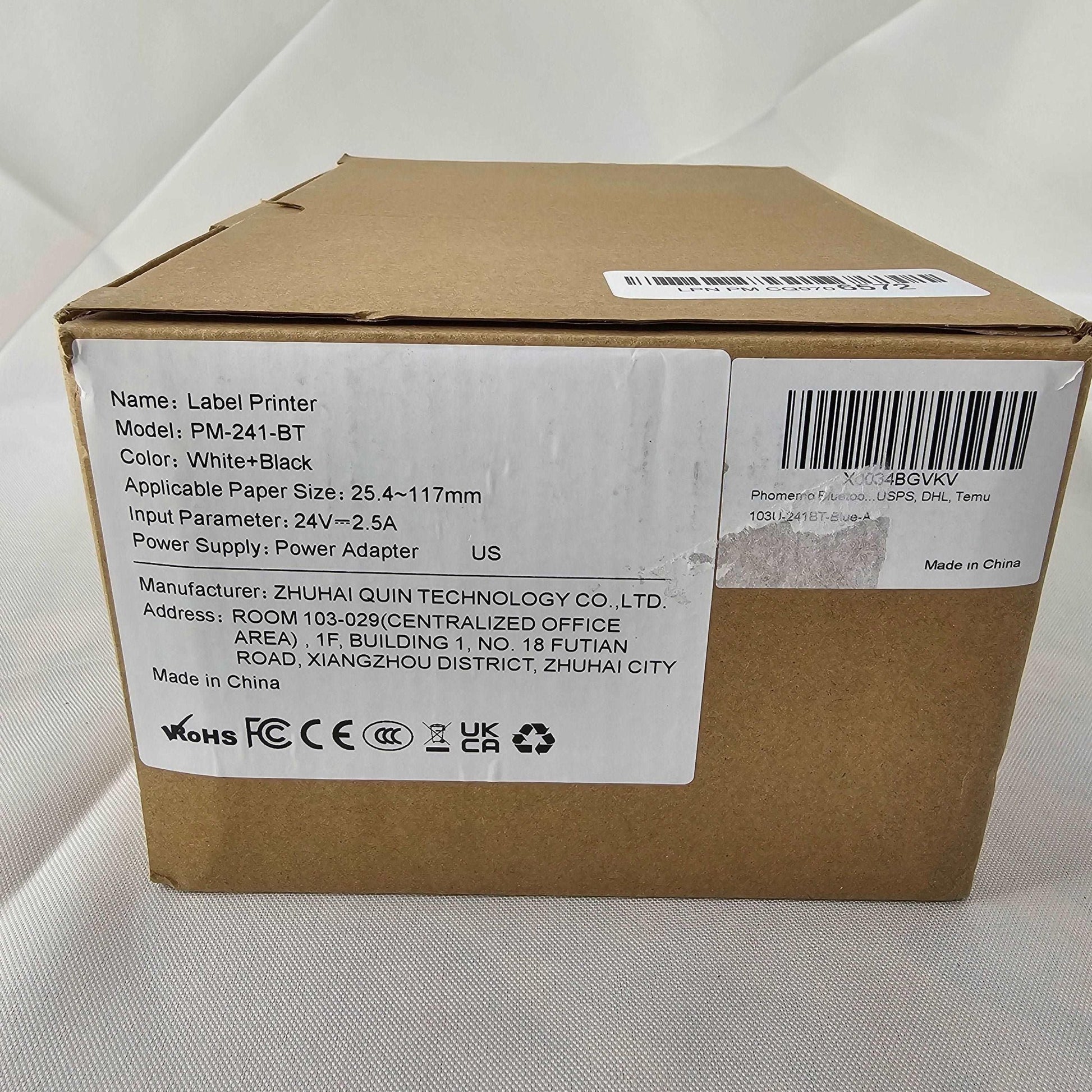 Logistics Label Printer PM-241-BT - DQ Distribution