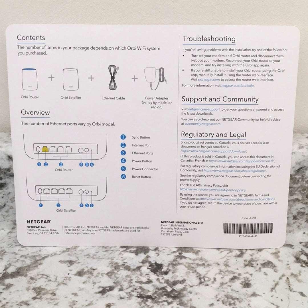 Netgear Orbi Wifi RBK50-100NAS - DQ Distribution