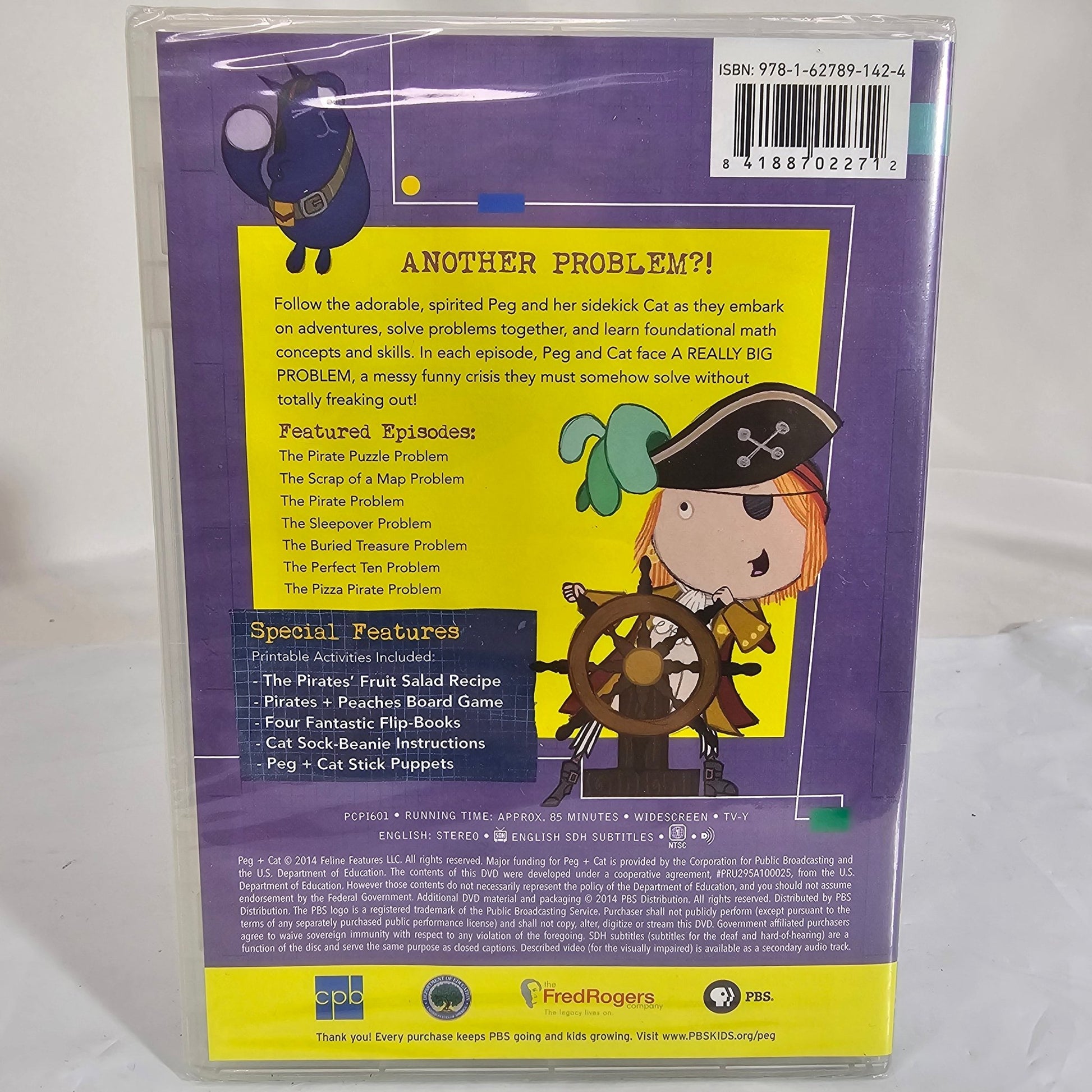 Peg & Cat: Pirates Ahoy & Other Really Big Problem DVD - DQ Distribution
