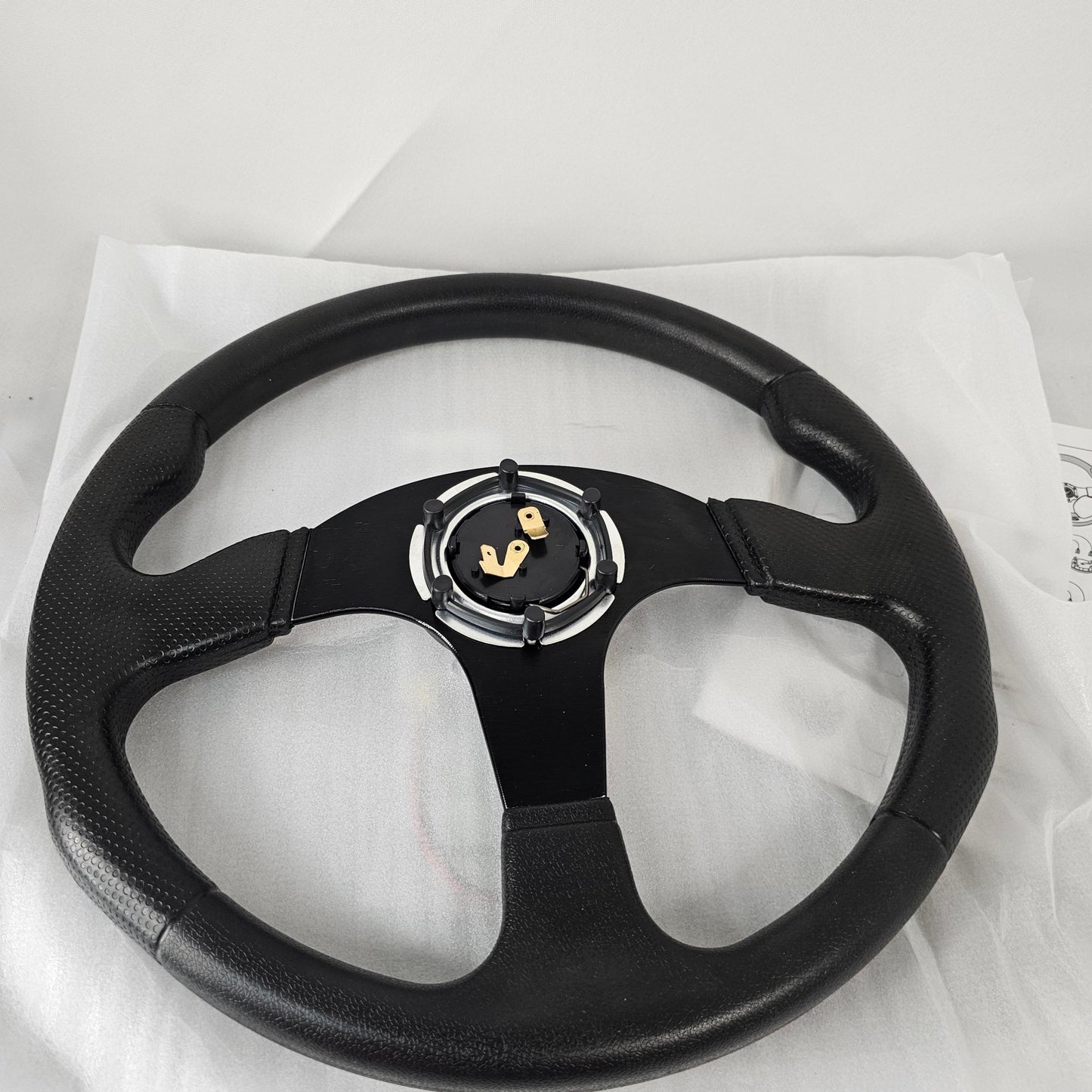 Racing Steering Wheel Rastp Black - DQ Distribution