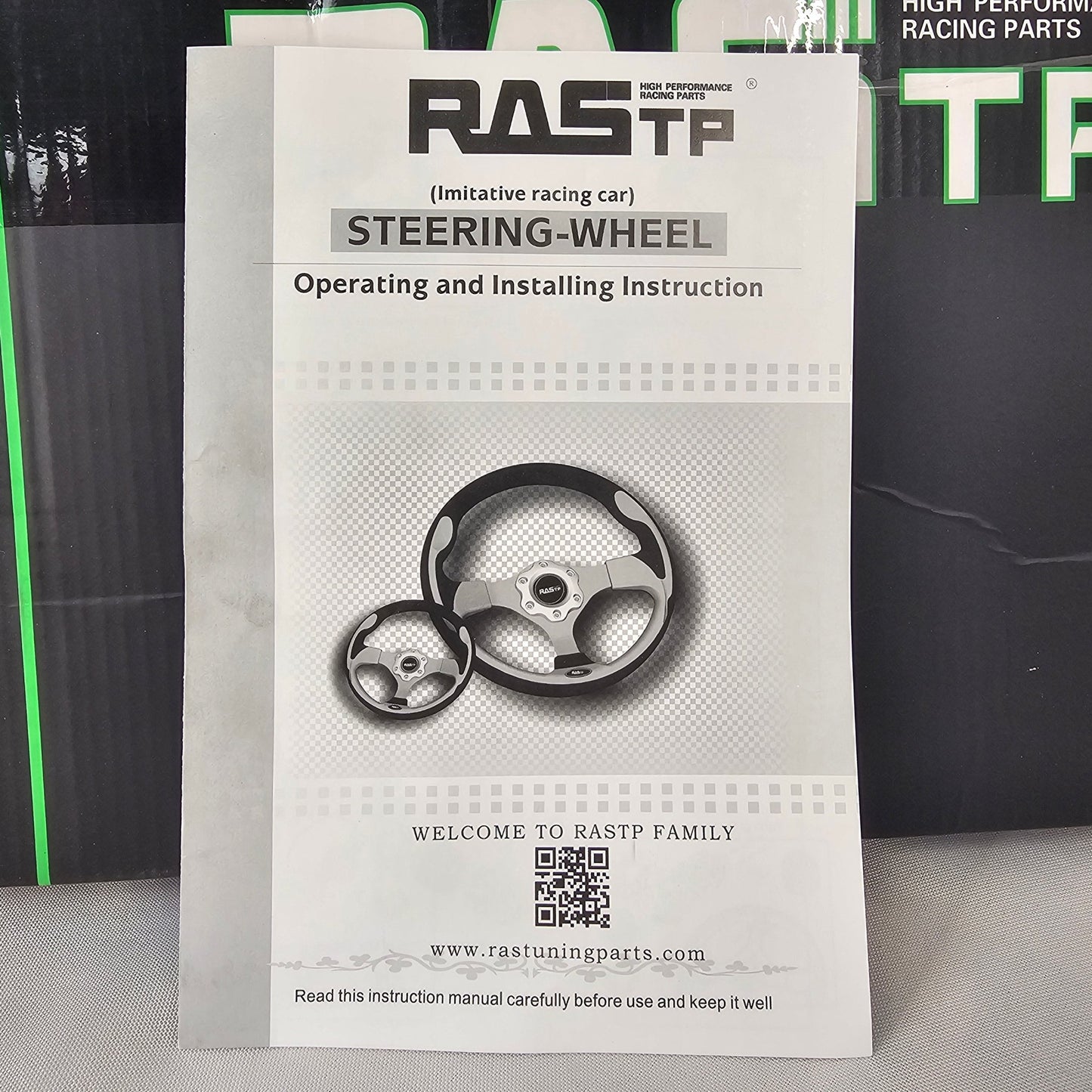 Racing Steering Wheel Rastp Black - DQ Distribution