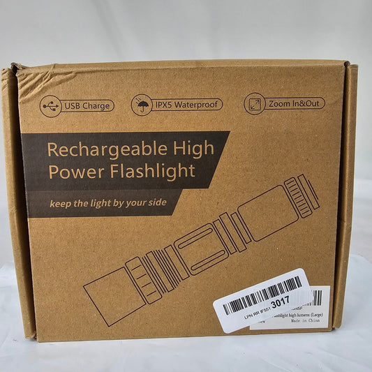 Rechargeable High Powered Flashlight Polisak - DQ Distribution