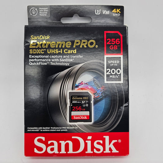 SanDisk Extreme PRO SDXC UHS-I Card 256 GB - DQ Distribution
