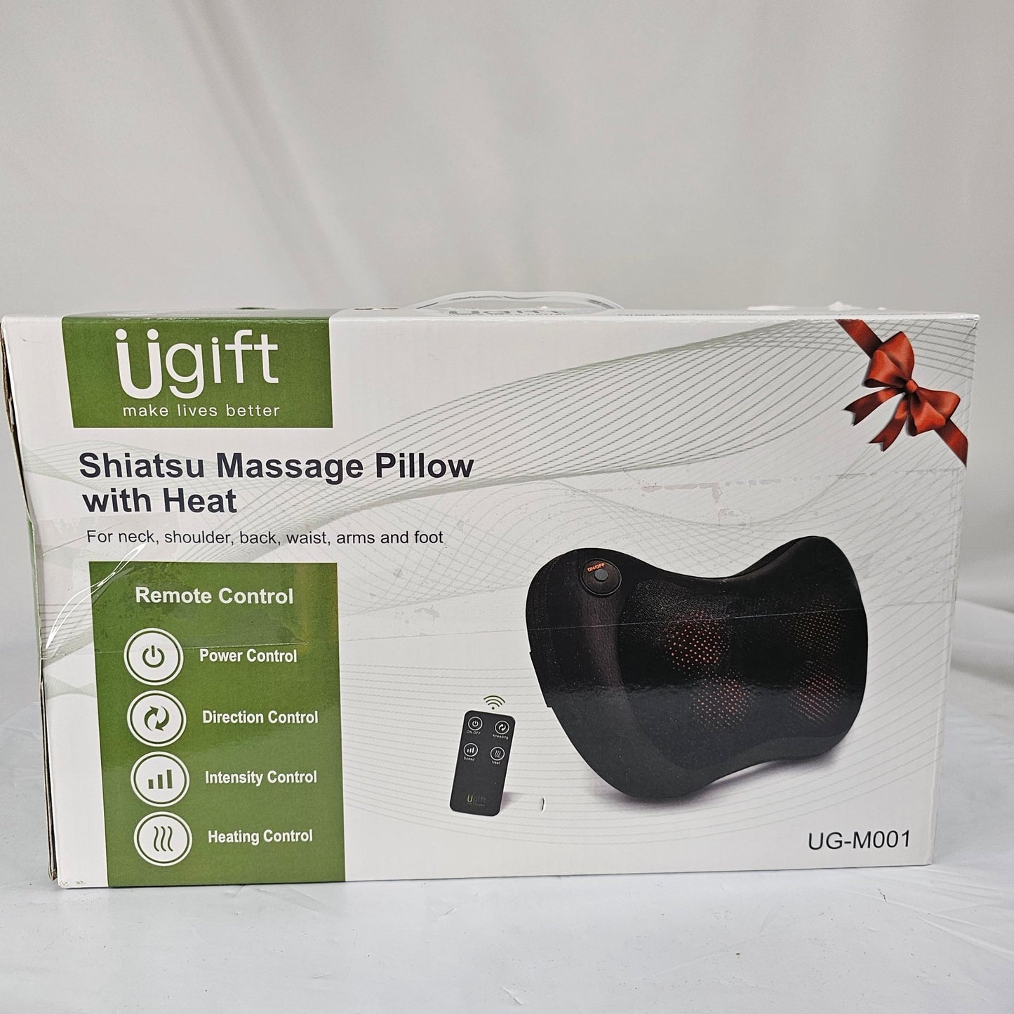 Shiatsu Massage Pillow W/ Heat Ugift UG-M001 - DQ Distribution