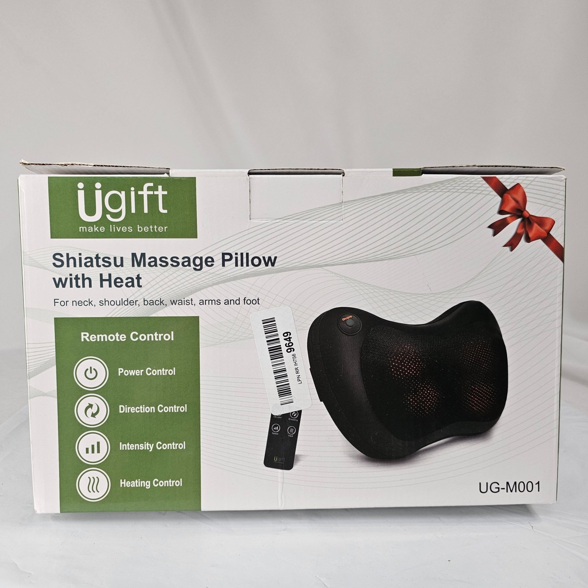 Shiatsu Massage Pillow W/ Heat Ugift UG-M001 - DQ Distribution