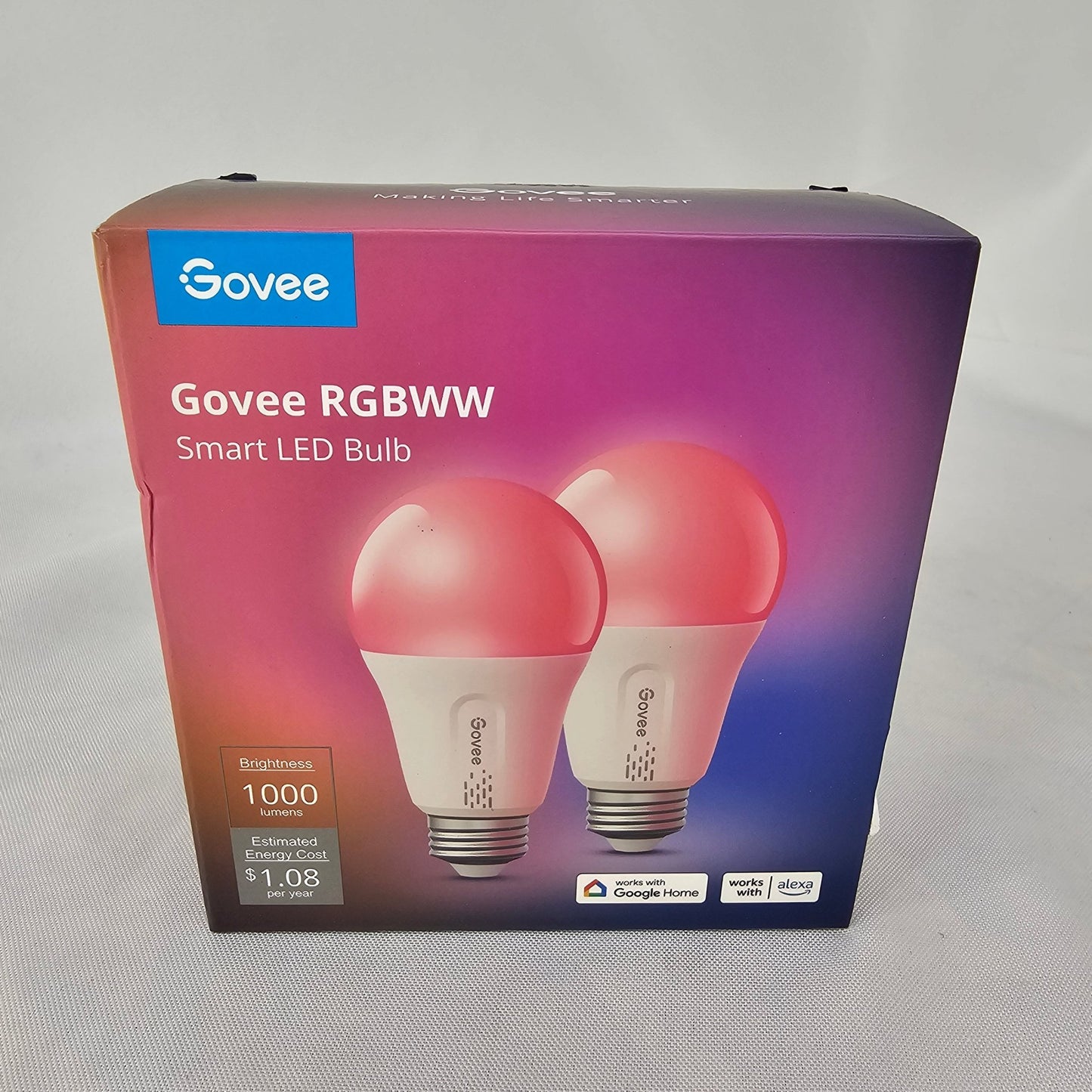 Smart LED Bulb RGBWW 2 Pack Govee H6006 - DQ Distribution