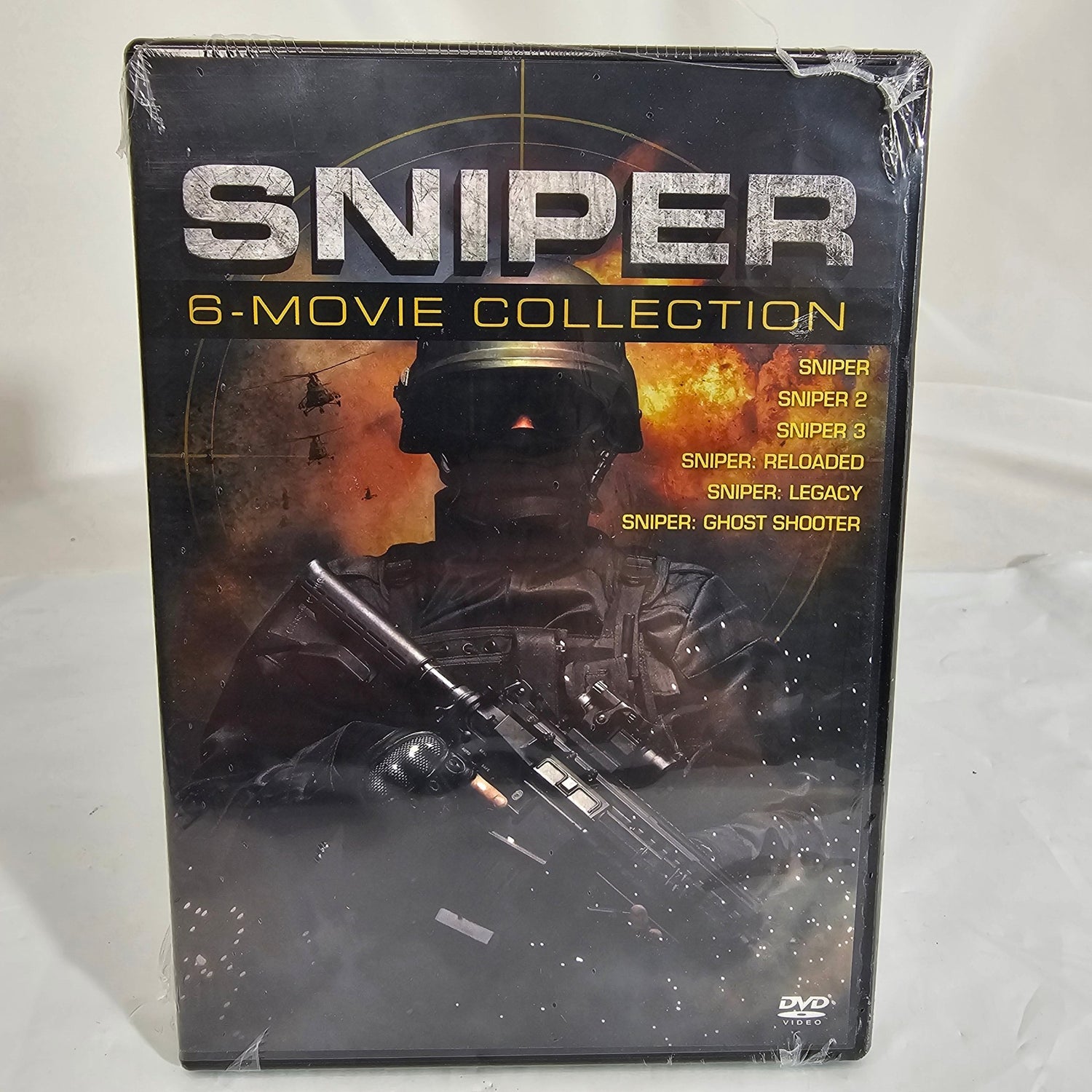 Sniper:  6 movie Collection Sniper (1993), Sniper 2, Sniper 3, Sniper: Reloaded, Sniper: Ghost Shooter, and Sniper: Legacy DVD - DQ Distribution