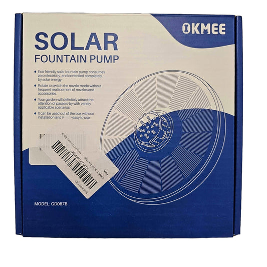 Solar Fountain Pump - Eco-Friendly, Rotatable Nozzle, Easy Setup, 70cm Spray Height - DQ Distribution
